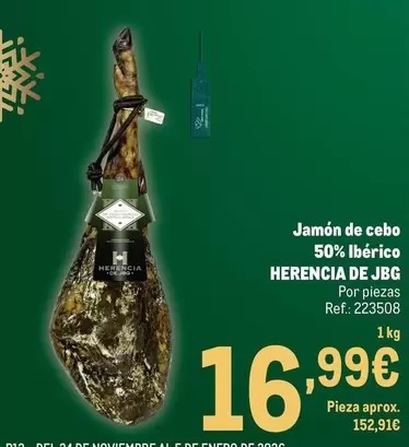 Delicias de Jabugo - Jamón De Cebo 50% Ibérico