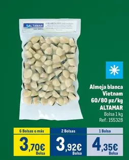 Altamar - Almeja Blanca Vietnam 60/80 Pz/kg