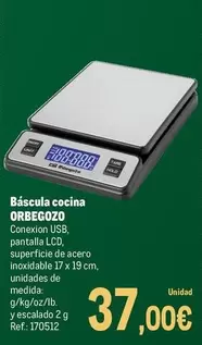 Orbegozo - Báscula Cocina