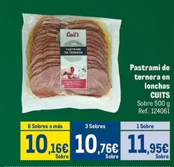 cuit´s - Pastrami De Ternera En Lonchas