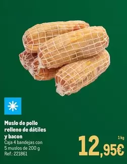 Muslo De Pollo Relleno De Dátiles Y Bacon