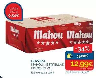 Mahou - Cerveza 5 Estrellas