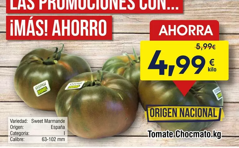 origen - Tomate Chocmato