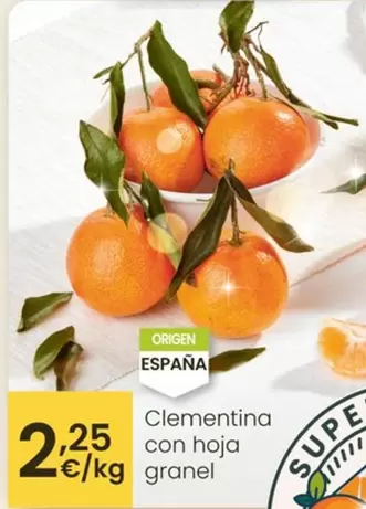 Clementina Con Hoja Granel