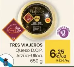 Tres Viajeros - Queso D.O.P. Arzúa-Ulloa