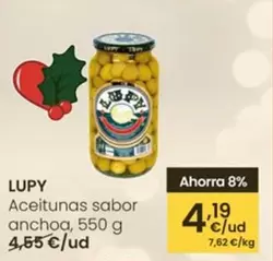 Lupy - Aceitunas Sabor Anchoa
