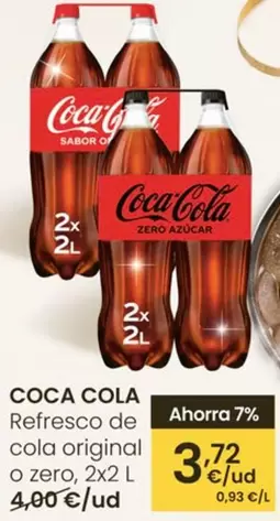 Coca-Cola - Refresco De Cola Original O Zero