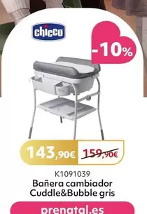 Chicco - Banera Cambiador Cuddle&Bubble Gris