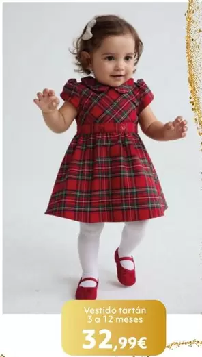 Vestido Tartán 3 A 12 Meses
