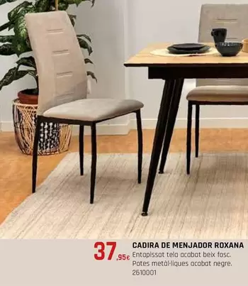 Cadira De Menjador Roxana