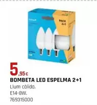 Bombeta Led Espelma 2+1