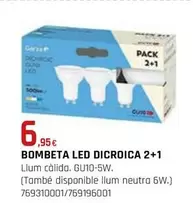 Bombeta Led Dicroica 2+1