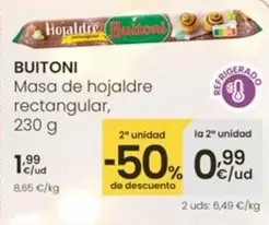 Buitoni - Masa De Hojaldre Rectangular