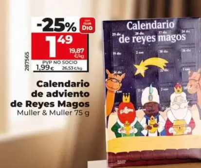 Muller & Muller - Calendario De Adviento De Reyes Magos