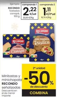 Recondo - Tostadas Canapé