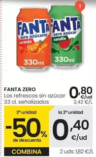 Fanta Zero - Refrescos Sin Azucar