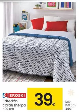 Eroski - Edredón Coral/Sherpa