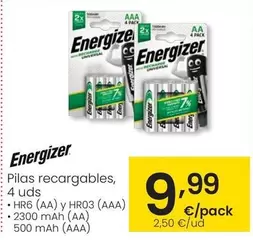 Energizer - Pilas Recargables