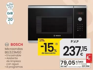 Bosch - Microondas BEL523MS0