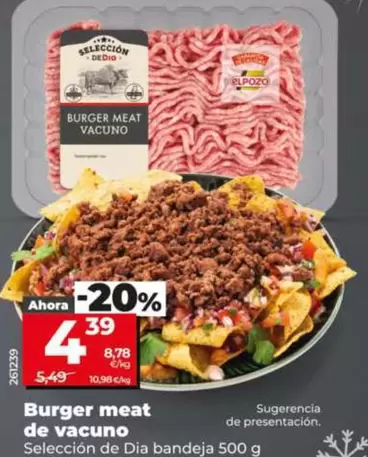 Seleccion De Dia - Burger Meat De Vacuno 