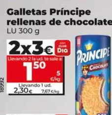 Lu - Galletas Principe Rellenas De Chocolate 