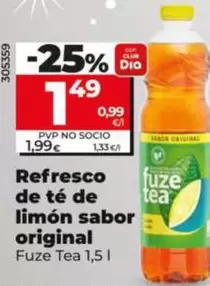 Fuze Tea - Refresco Te De Limon Sabor Original 