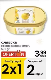 Carte d'Or - Helado Sorbete Limón