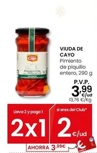 Viuda De Cayo - Pimiento De Piquillo Entero