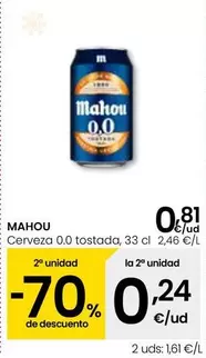 Mahou - Cerveza 0.0 Tostada