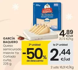 García Baquero - Queso Semicurado Mezcla Ya Cortado Cuña