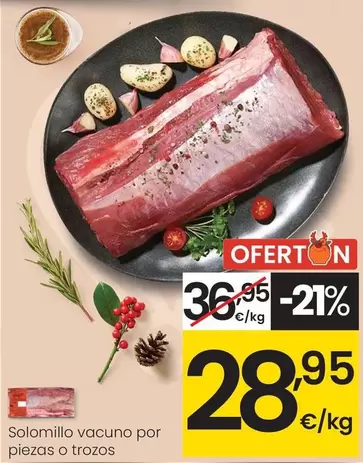Solomillo Vacuno Por Piezas O Trozos