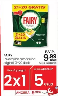 Fairy - Lavavajillas A Máquina Original