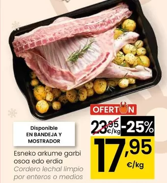 Cordero Lechal Limpio Por Enteros O Medios