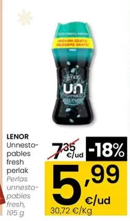 Lenor - Perlas Unnestopables Fresh