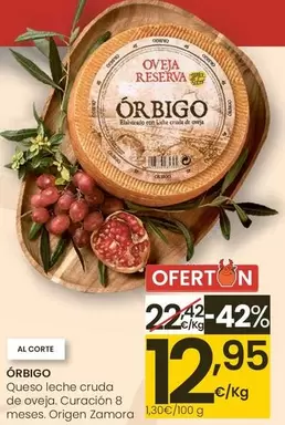 Orbigo - Queso Leche Cruda De Oveja. Curación 8 Meses. Origen Zamora