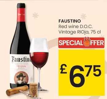 Bodegas Faustino - Red Wine D.O.C. Vintage Rioja