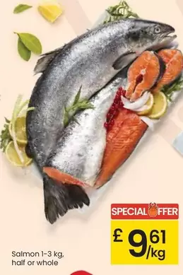 Salmon 1-3 Kg, Half Or Whole