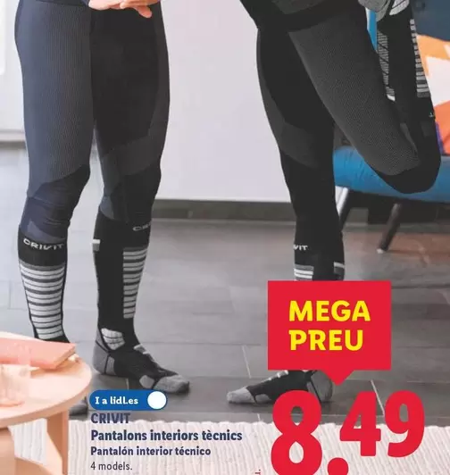 Crivit - Pantalón Interior Técnico