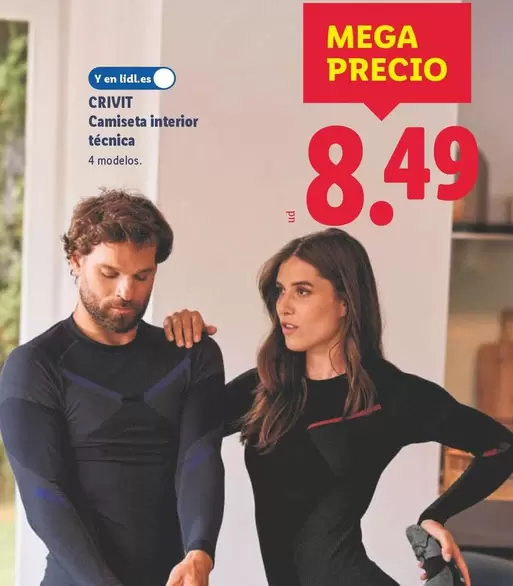 Crivit - Camiseta Interior Tecnica