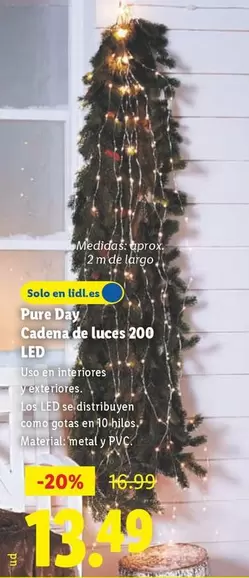 Pure Day - Cadena De Luces 200 Led