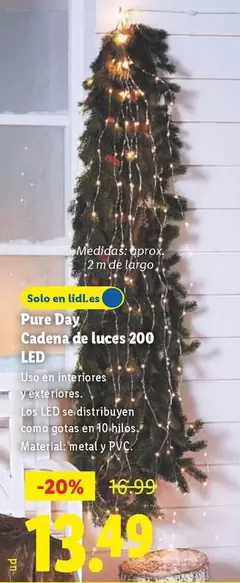 Pure Day - Cadena De Luces 200 Led