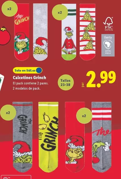 Calcetines Grinch