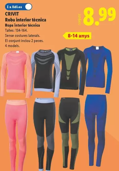 Crivit - Ropa Interior Técnica