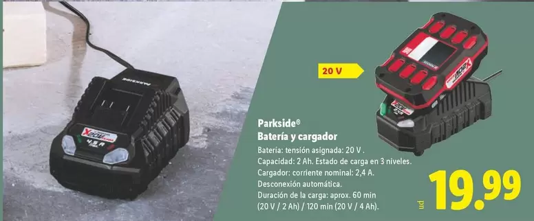 Parkside - Batería Y Cargador