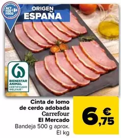 carrefour - Cinta De Lomo De Cerdo Adobada El Mercado