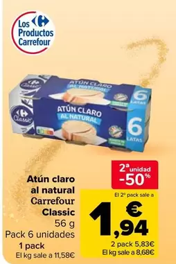 carrefour - Atun Claro Al Natural Classic