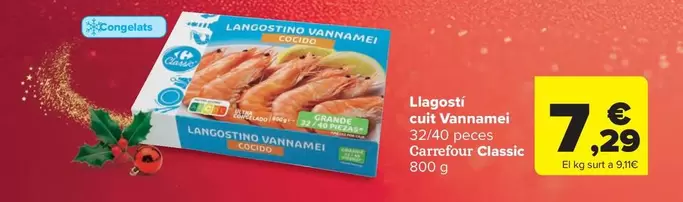 Carrefour bio - Llagostí Cuit Vannamei