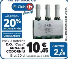 carrefour - Pack 3 botellas D.O. "cava"