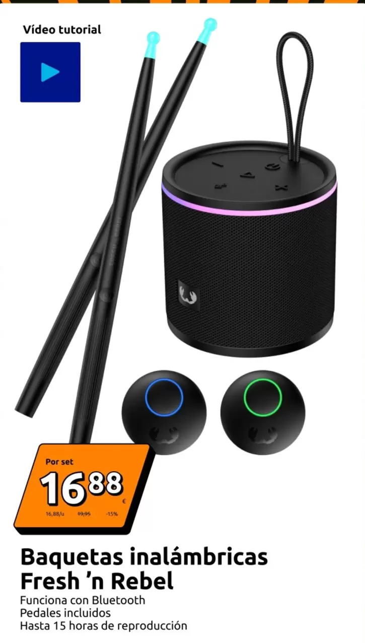 Fresh' N Rebel - Baquetas Inalámbricas
