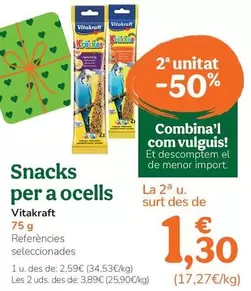 Vitakraft - Snacks Per A Ocells